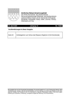 Amt Arensharde – Amtliches Bekanntmachungsblatt Nr. 7