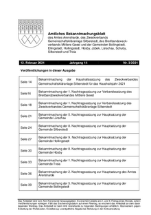 Amt Arensharde – Amtliches Bekanntmachungsblatt Nr. 3