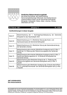 Amt Arensharde – Amtliches Bekanntmachungsblatt Nr. 4